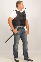 Бронежилет Комфорт 2-2 УНИ чехол Охранник, Бр2 класс защиты