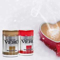 Итальянский молотый кофе в жестяной банке  по 250 гр. Caffe Vero