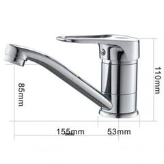 Смеситель для раковины, Frap, корот изл, с картриджем, хром, F4528-2-B