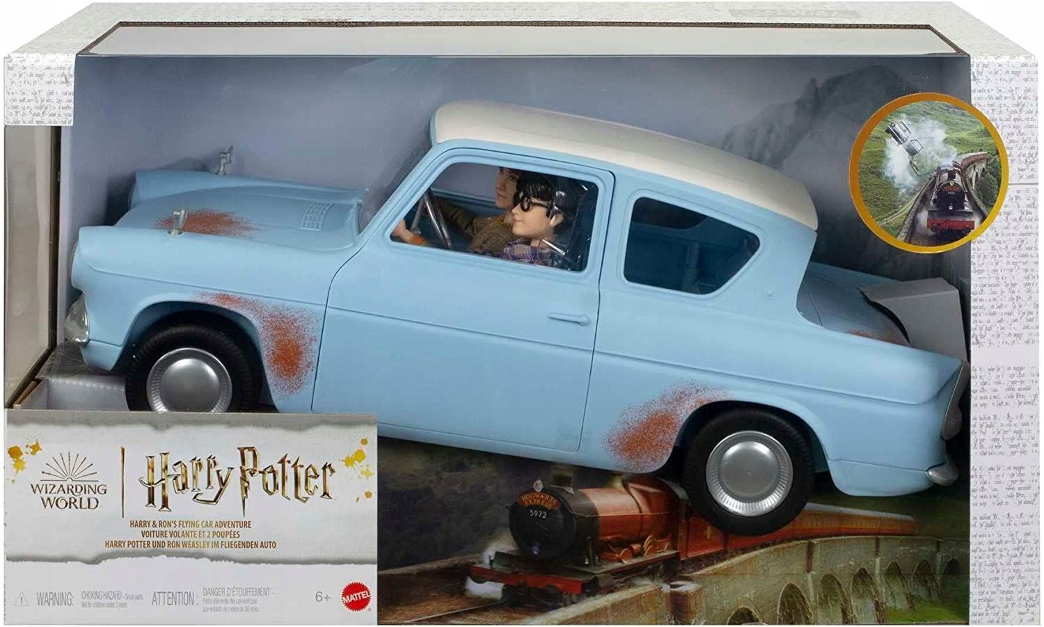 Кукла Mattel Harry Potter - Приключение Гарри и Рона на летающей машине -  Набор с автомобилем Ford Anglia и куклами HHX03 купить в Москве | Доставка  по России.