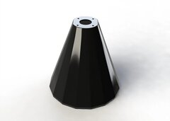 Основание для стульев и столов непрозрачное усиленное, цвет черный