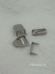 Крючок брючный установочный на шипах серебристый