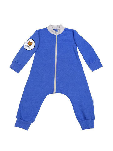 Комбинезон из футера "Синий Меланж"