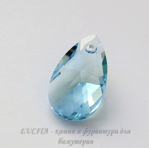 6106 Подвеска Сваровски Капля Aquamarine (16 мм)
