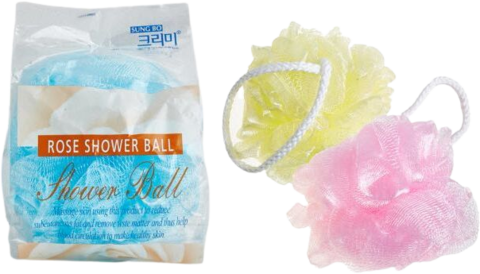 Sung bo Cleamy Clean&Beauty Мочалка Flower ball rose shower ball