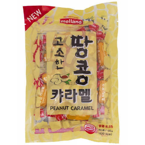 Карамель со вкусом арахиса Melland Peanut caramel candy, 100 гр