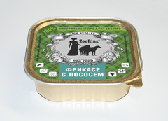 ZooRing консервы для собак (фрикасе с лососем) кусочки в желе 100 гр
