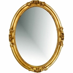 Зеркало овальное, золото ПУ Boheme 511-G фото
