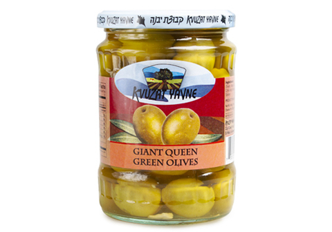 Оливки зеленые королевские с косточкой,  540г