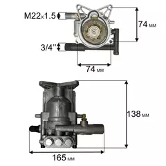 Насос QUATTRO ELEMENTI VERONA 140/150 Turbo (242-311-P00)