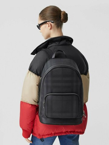 Рюкзак в клетку Burberry London Check серый
