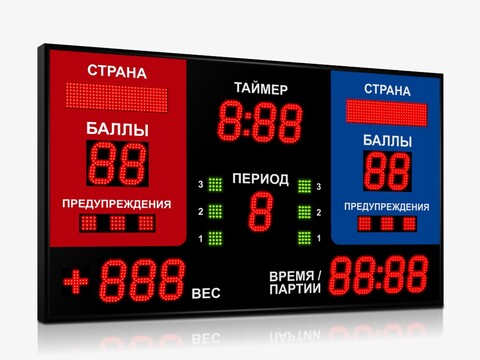 Табло для греко-римской и вольной борьбы Импульс 713-D13x15-L2xS8x32xP10-S12-P1