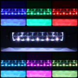 Балка  40 комбинированного белого света Аврора  с ходовыми огнями DRL RGB управление кнопкой ALO-D8-40-R5Y1-Q ALO-D8-40-R5Y1-Q фото-6
