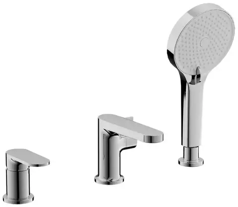 Смеситель для ванны на борт BELZ B66713 латунь, хром