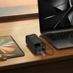 Мобильный аккумулятор Cactus CS-PBFSND-40000 40000mAh 65W 3A черный