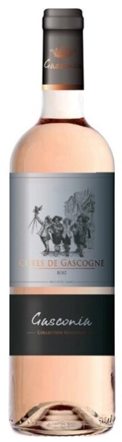 Вино Розе. Гаскония розовое сухое рег. Кот де Гасконь ЗГУ 0,75л.