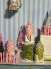 Новогодняя свеча шишка "Как из детства"