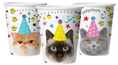 Стаканы, Котики 250 мл, 6 шт.