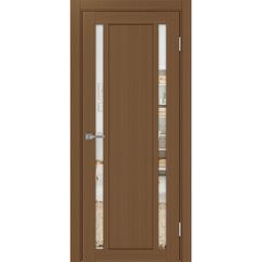 Купить Межкомнатная дверь экошпон Турин 522.212 орех остеклённая