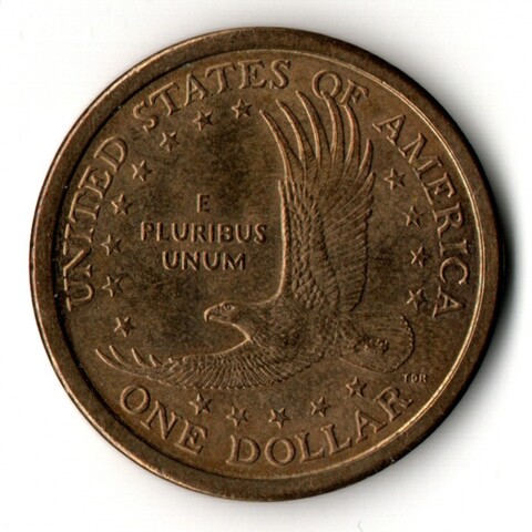 1 доллар США - Сакагавея-Индианка 2001 год - Парящий орел