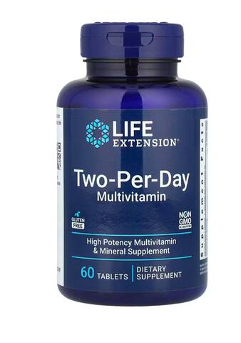 Life Extension таблетки для приема дважды в день, 60 таблеток