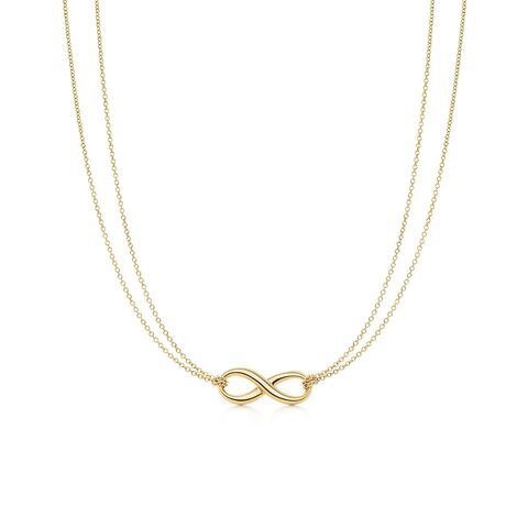 Подвеска из жёлтого золота 18к, Tiffany 💠 Infinity - Limited edition. В наличии