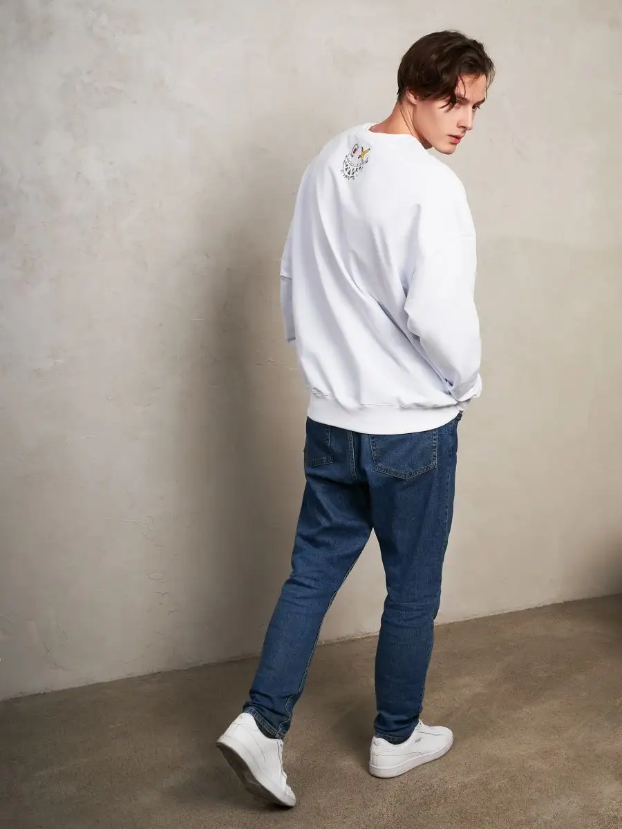 Лонгслив оверсайз женский мужской спортивный с принтом аниме