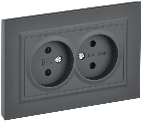 BRITE Роз. 2-я без з/к с з/ш 10А в сб. РСш12-2-БрГ граф. IEK