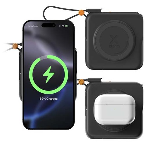 Дорожное зарядное устройство Xtorm TravelPro 3-в-1 мощностью 30 Вт 10 000 мАч