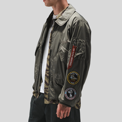 Бомбер Alpha Industries CWU 36/P Relaxed Patched Field Grey (Полевой Серый)
