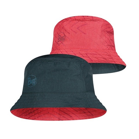 Картинка панама Buff Travel Bucket Hat Collage Red-Black - 1