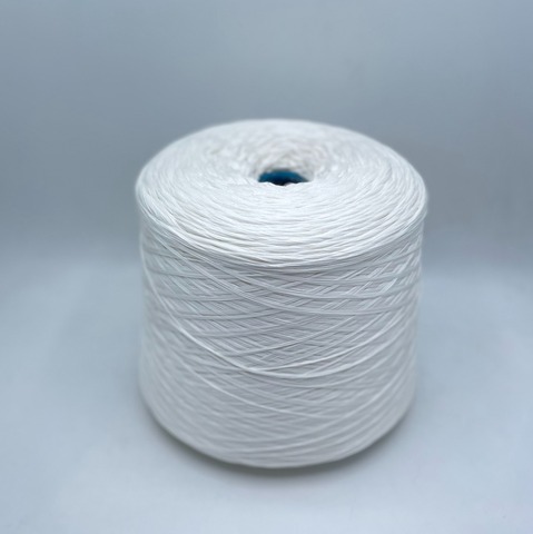 Бобинная пряжа (пр.Италия), art-Nebraska , 383м(смотка в 15 нитей)/100гр. 55%Шелк 45%Хлопок , цвет-Молочный, арт-28840