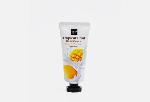 Farmstay Питательный крем для рук с маслом ши и манго Tropical Fruit Hand Cream Mango