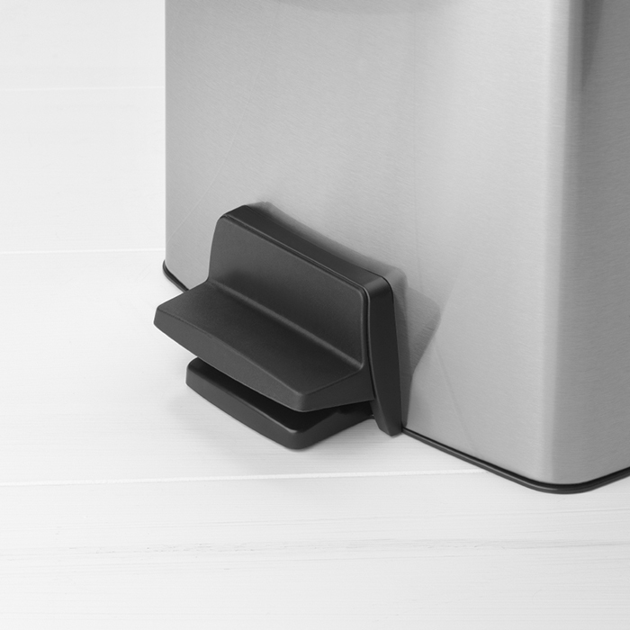 Прямоугольный мусорный бак  (10л), Стальной матовый (FPP), арт. 461804 - фото 3