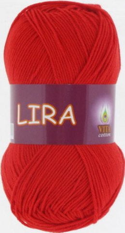 Пряжа Lira (Vita cotton) 5033 Красный