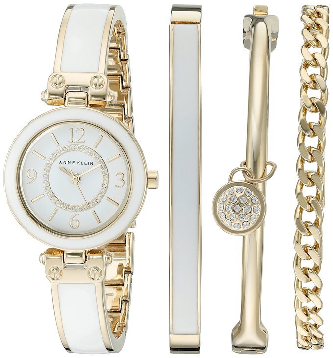 Женские наручные часы с белым браслетом
