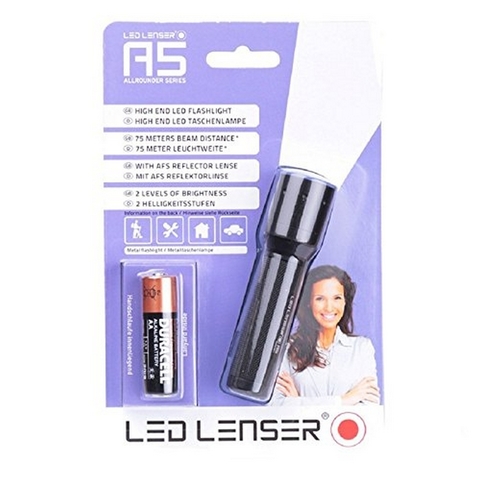 Фонарь ручной Led Lenser A5, чёрный, 24 lm, AAA x 1 шт.  (7215)