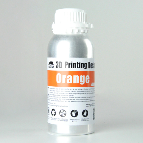 Фотополимер Wanhao, оранжевый (500 мл)