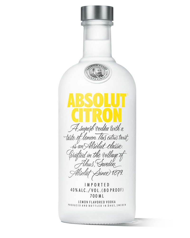 Водка Absolut Citron со вкусом лимона 40%, 0,7 л.