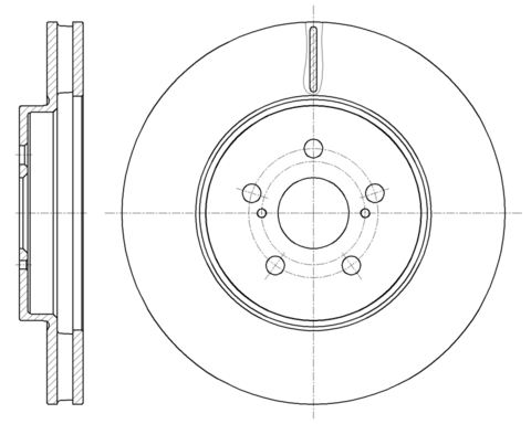 Диск тормозной вентилируемый G-brake  GR-20623