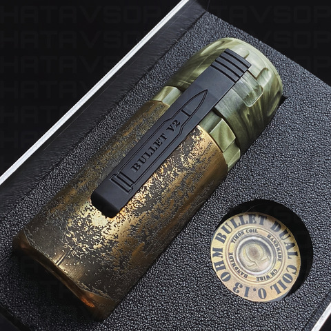 The Bullet Mech Mod V2 Juma military green & naval brass