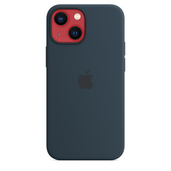 iPhone 13 mini Silicone Case with MagSafe Abyss Blue