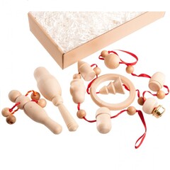 Набор погремушек Неокрашенный в подарочной коробке Вальда