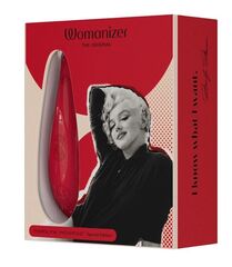 Красный бесконтактный клиторальный стимулятор Womanizer Marilyn Monroe Special Edition - 