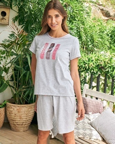 Пижама женская с шортами Massana MP_231233 3XL-4XL
