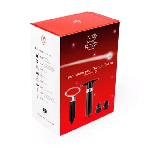 Набор штопор вакуумный и 2 пробки Peugeot Mathus & Epivac