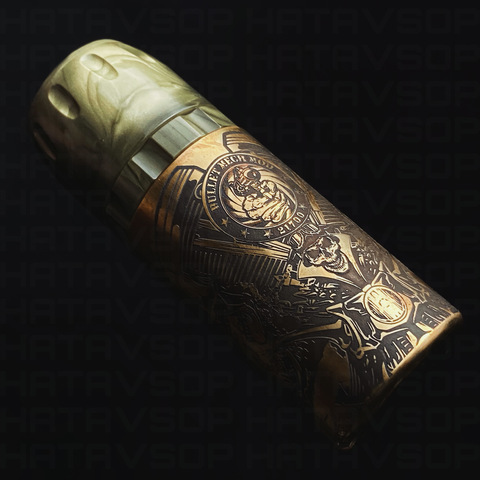 The Bullet Mech Mod V2 Juma military green & naval brass