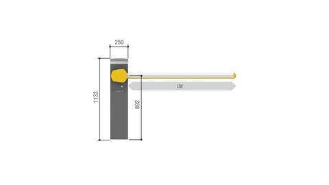 GARD PT 3 KIT  Комплект шлагбаума GARD PT для проездов до 2,8 м