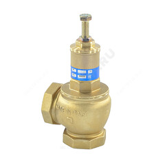 Клапан предохранительный пружинный угловой латунь 1831 Ду25х25 ВР G1"хG1" Рн=0.5...16бар 180С OR 1831.025