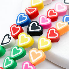 Бусина Сердце, каучук, размер около 8,5-10 мм, цена за набор 9 шт